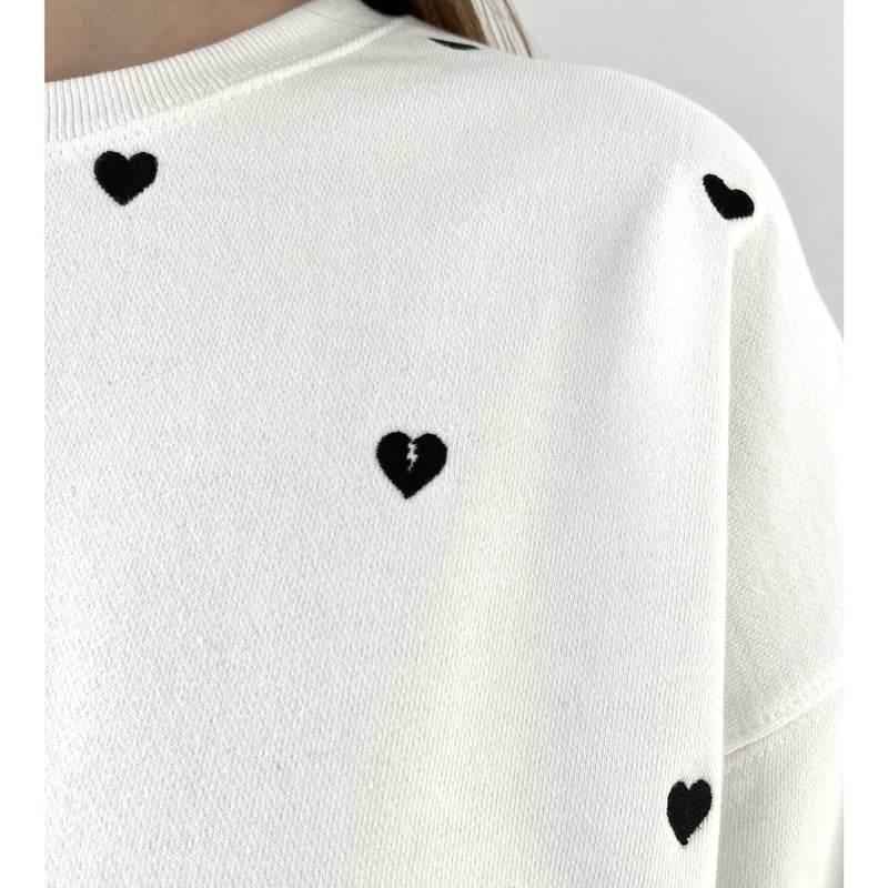 Heart &Broken heart sweat off white | épine