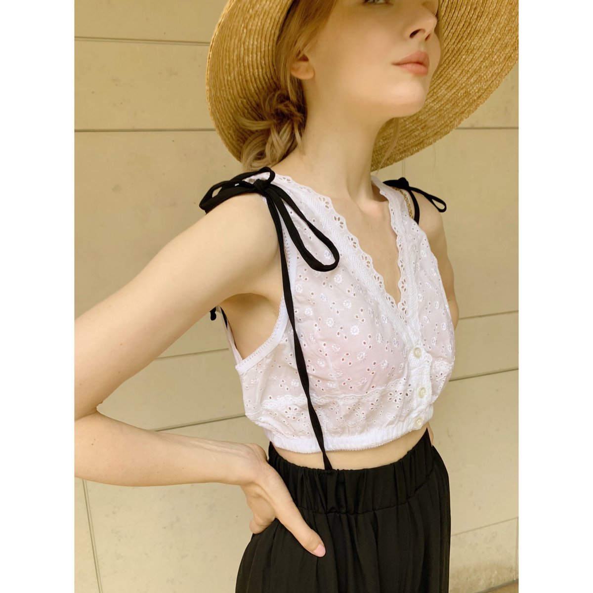 cotton lace tops | épine
