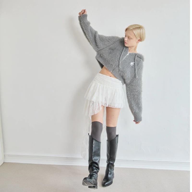 é shaggy knit zipper hoodie (3color) | épine é shaggy knit zipper hoodie (3color) | épine