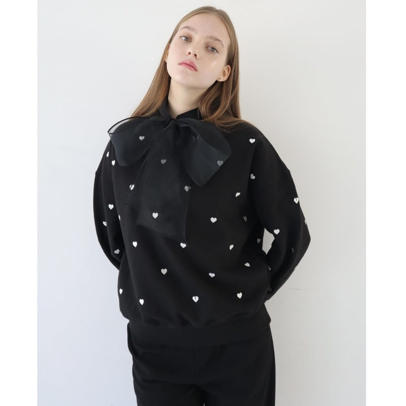 未使用に近い　epine エピヌ　フリルスウェット　ブルゾン　ブラック epine エピヌ フリルスウェット ブルゾン ブラック ② 【公式通販】