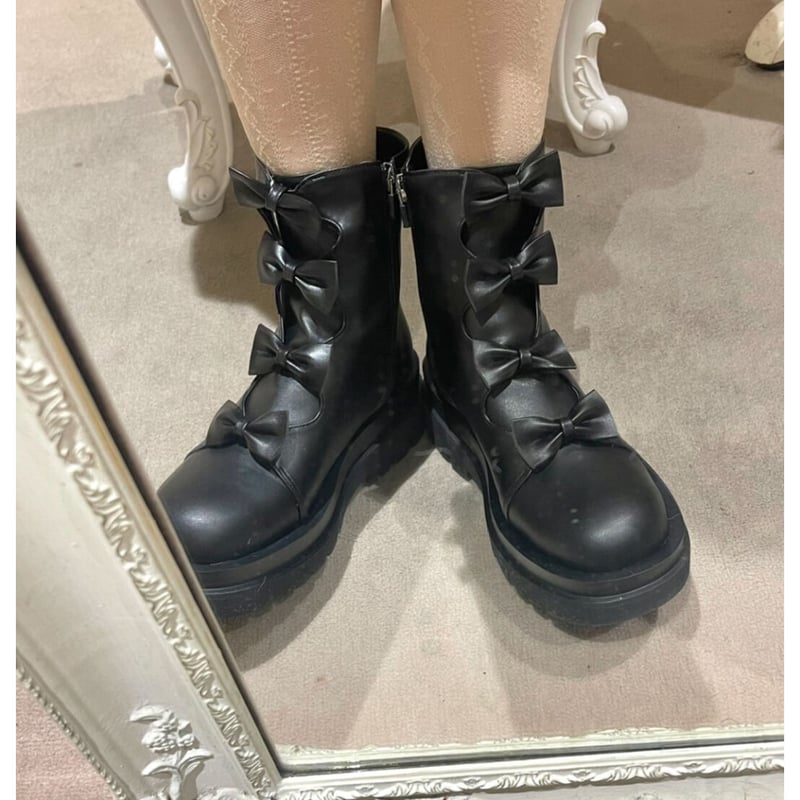 epineエピヌ epine ribbon goa boots 24.5 - ブーツ