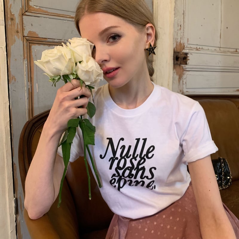 Nulle rose sans épine tee white | épine