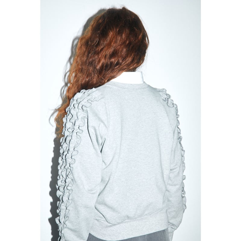 epine フリルスウェット é fluffy sweat white