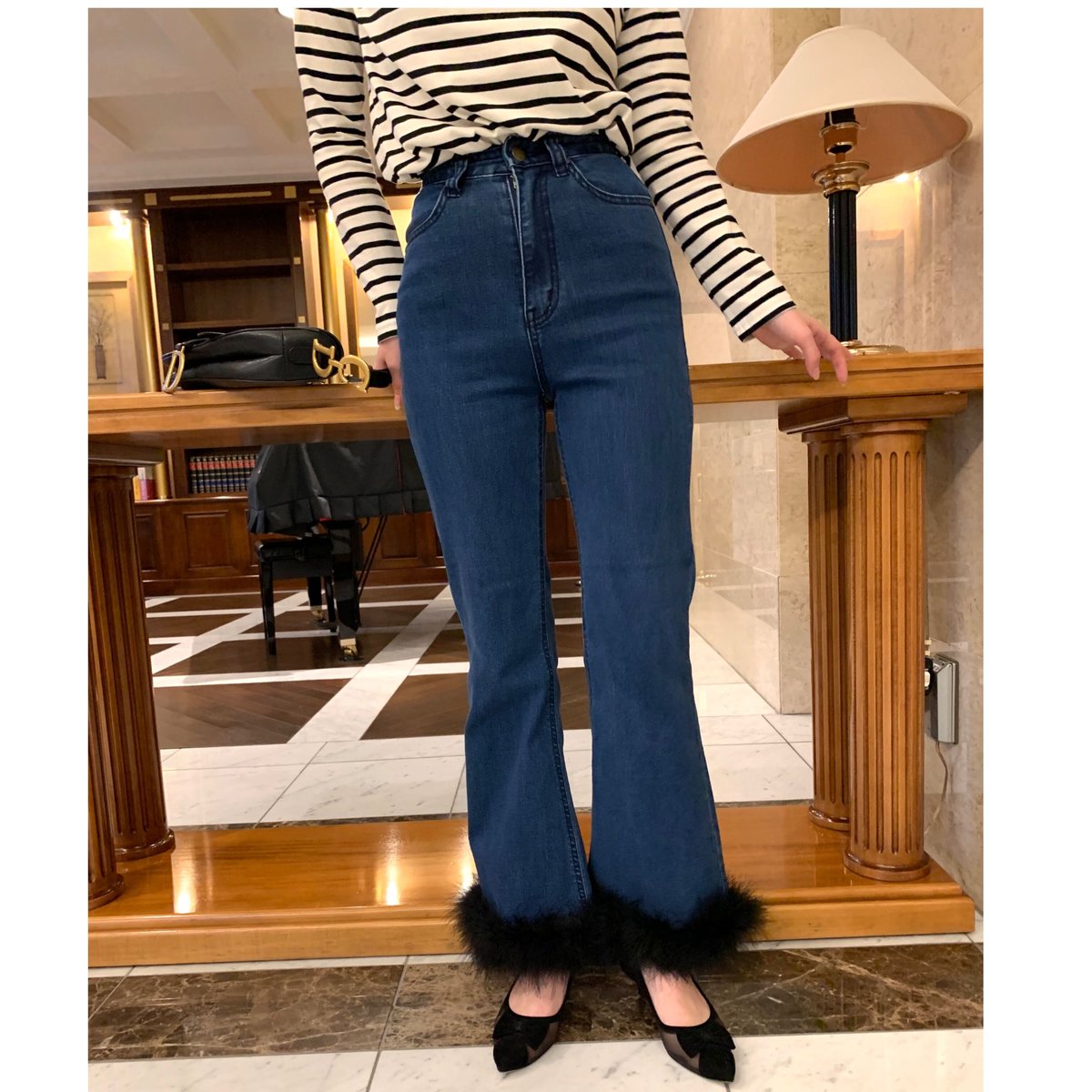 épiné linestone jeans blue S エピヌ デニム fit=scale-down,w=1200