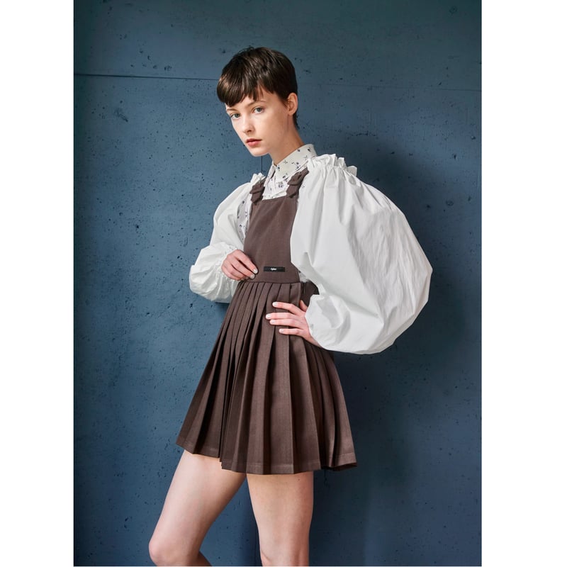 épine label wool pleats onepiece （2color） | épine