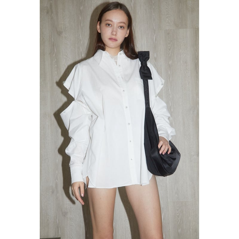エピヌ クリアボタン シャツ ホワイト エピヌ クリアボタン シャツ ホワイト
