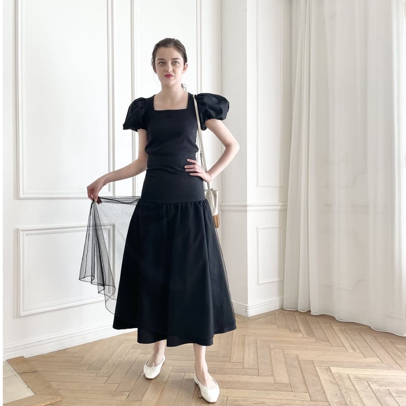 スカート epine corduroy belt skirt ivory Stretch Cotton Gabardine Skirt with Wraparound Detail and