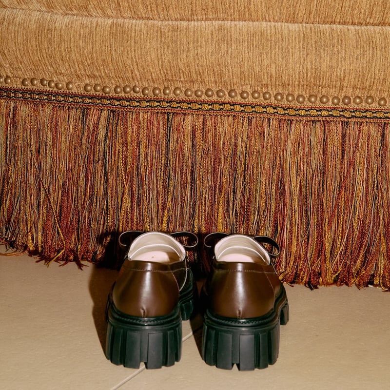 ribbon fringe Loafer （2color） | épine