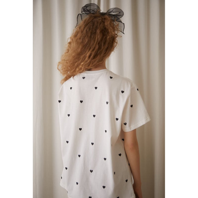 épine label Heart and Broken heart tee white |