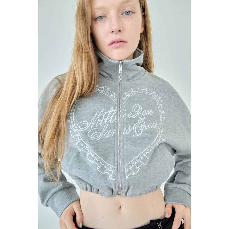 【新品】épine Heart logo zip スウェット black Heart logo zip set up （2 color） | épine
