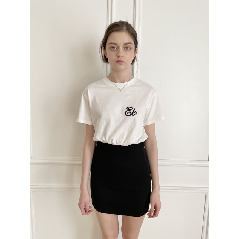 Eé tee rib tight onepiece white | épine Eé tee rib tight onepiece white | épine