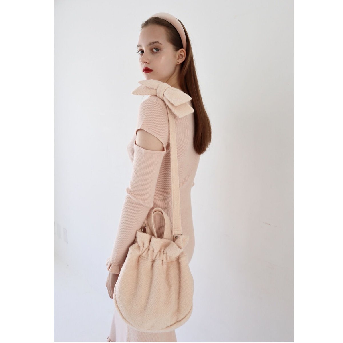 epine】即完売 é ribbon gather bag - バッグ