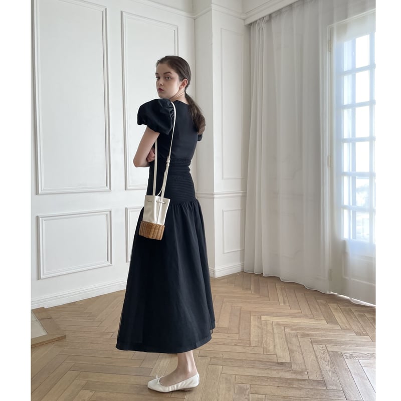 waist mark layer tulle skirt | épine