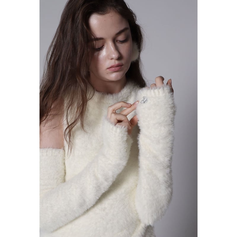 Fluffy arm store jumper