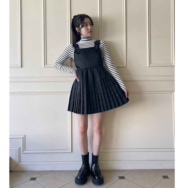 épine label pleats onepiece nylon black | épine épine label pleats onepiece nylon black | épine