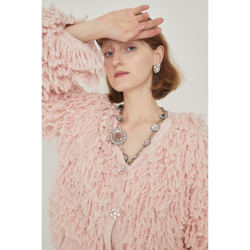 sheep bijou volume cardigan pink | épine sheep bijou volume cardigan pink | épine
