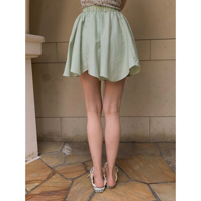wave flare mini skirt mint | épine wave flare mini skirt mint | épine