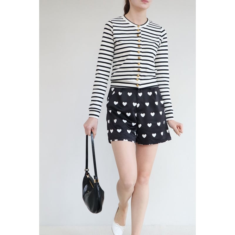 heart satin short pants | épine