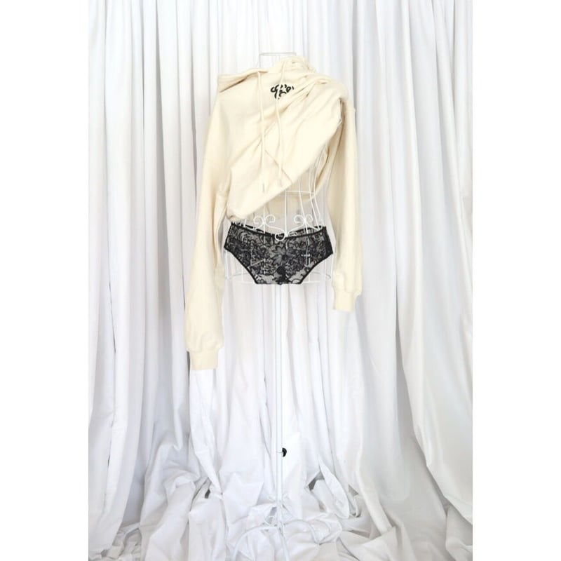 Eé jersey set up ivory×black | épine