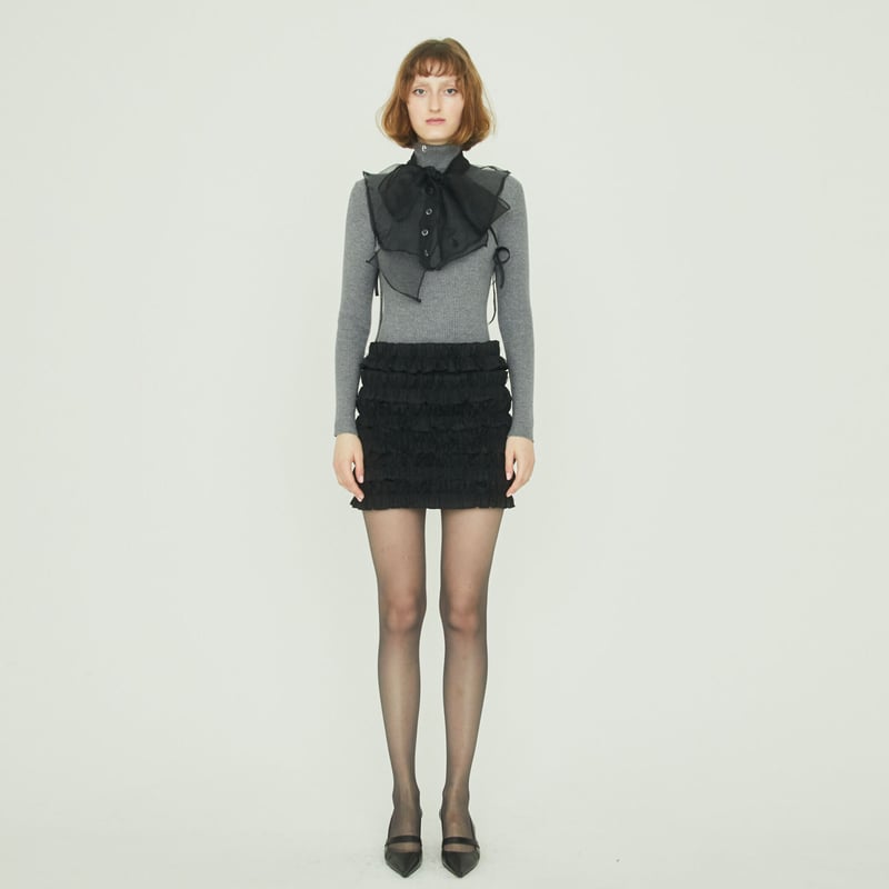 é zipper tulle frill skirt (2color) | épine é zipper tulle frill skirt (2color) | épine