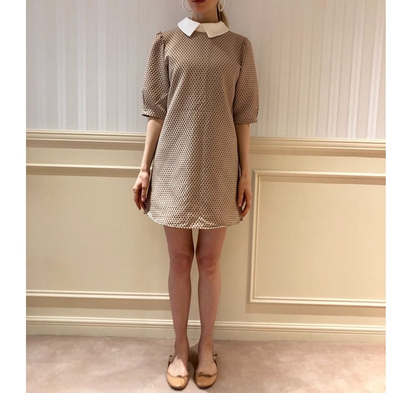 5-knot EMBROIDERY COLLAR ONE PIECE7750 秋