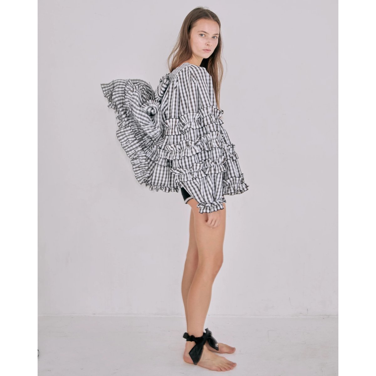 épine double ribbon frill blouse(2color) | épine épine double ribbon frill blouse(2color) | épine