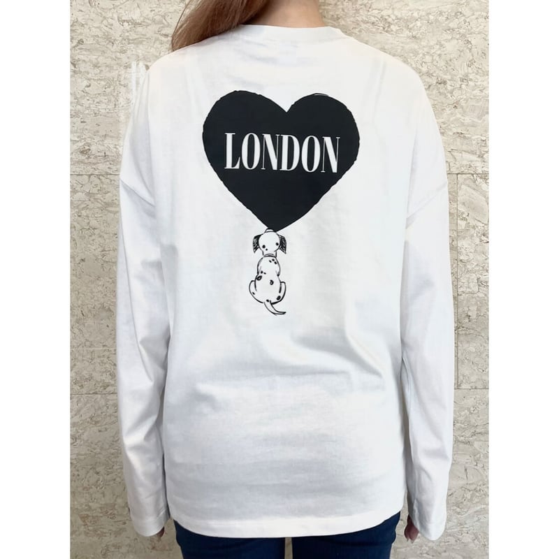 épine - epine  エピヌ　ディズニーコラボ　ロングTシャツ ホワイト Disney Marie＞Bonjour long TEE（2color） | épine