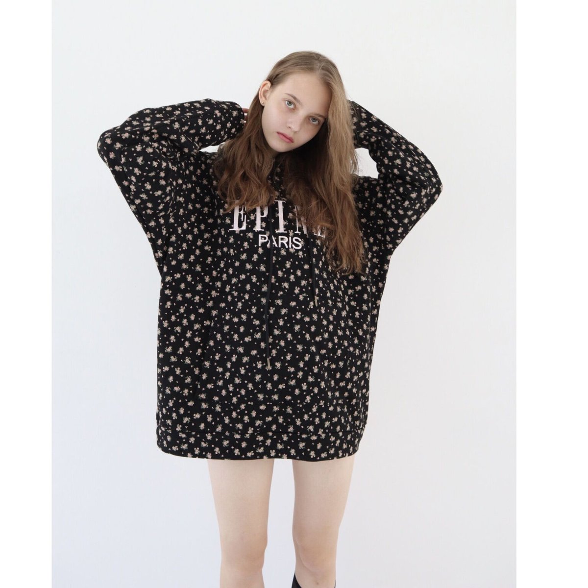 ÉPINE PARIS hoodie flower black | épine ÉPINE PARIS hoodie flower black | épine