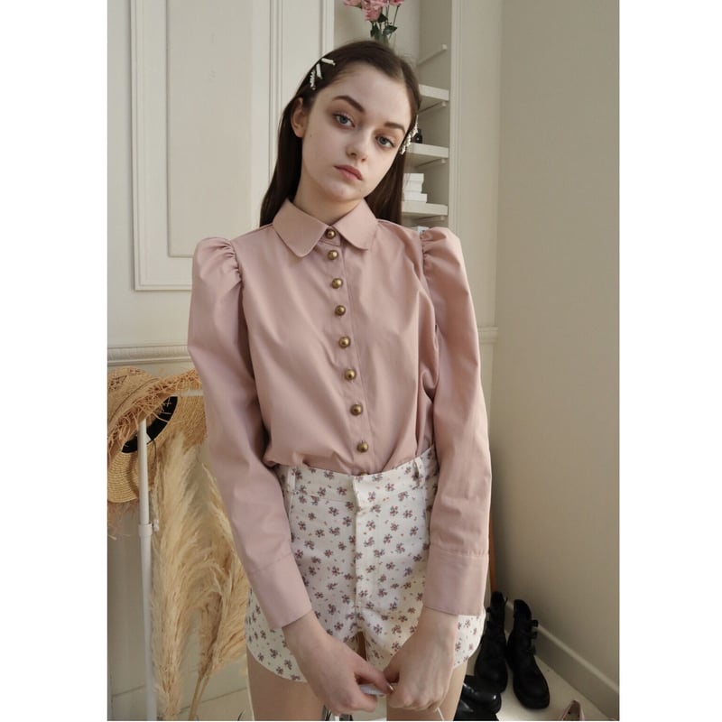 é button blouse pink | épine