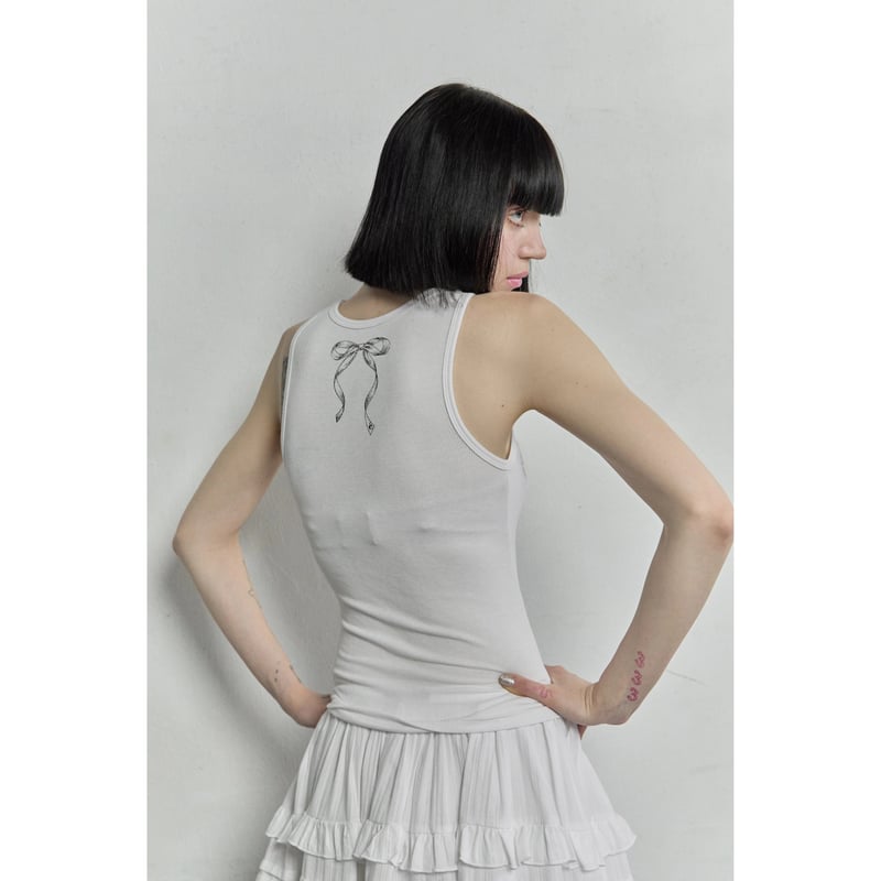 ÉPINE rhinestone rib tank top(2color) | épine ÉPINE rhinestone rib tank top(2color) | épine