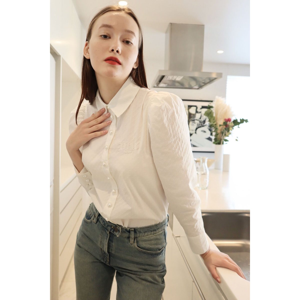 ÉPINE PARIS Pearl blouse white | épine ÉPINE PARIS Pearl blouse white | épine