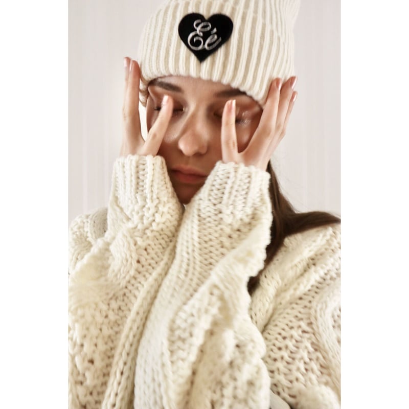 ♡ Eé cable knit beanie（2color） | épine