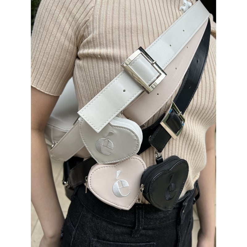 é Heart pouch shoulder strap bag (3color) | épine é Heart pouch shoulder strap bag (3color) | épine