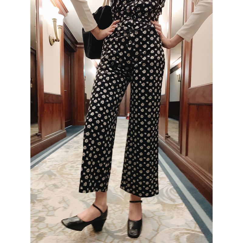 velours flower rompers | épine