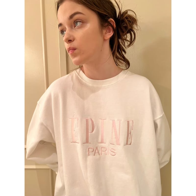 トップスepine ÉPINE PARIS big sweat baby pink - トレーナー/スウェット