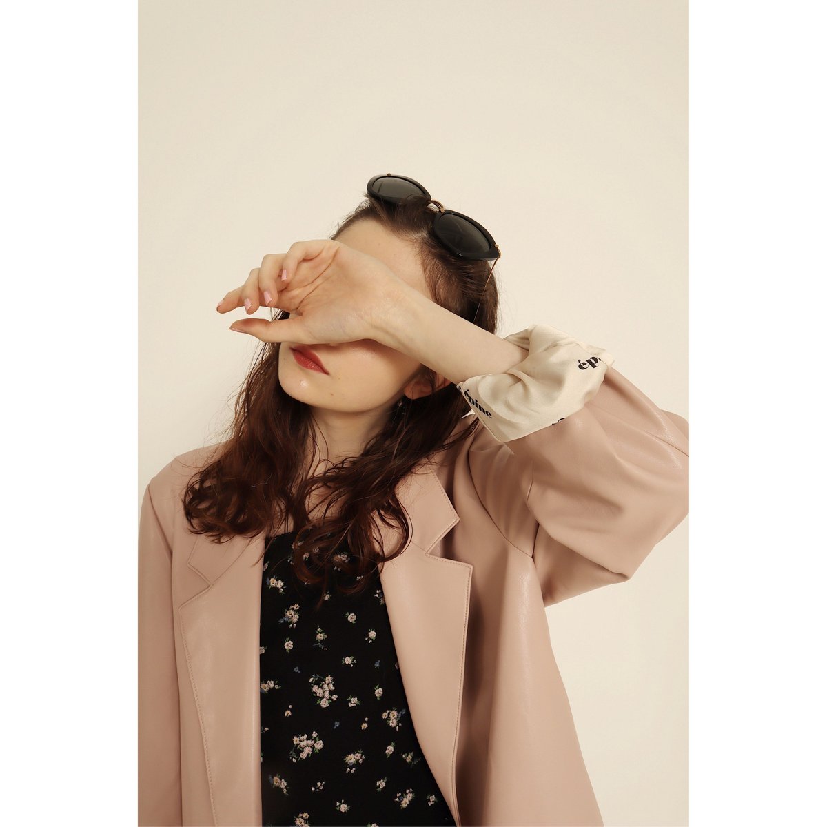 épine logo lining leather jacket pink | épine épine logo lining leather jacket pink | épine