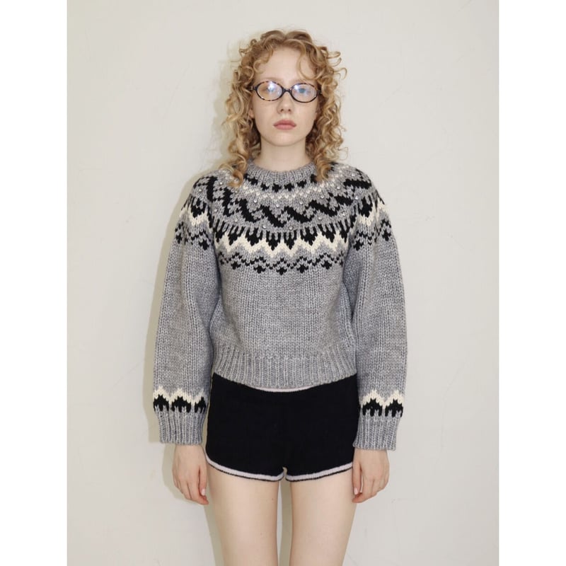 bijou Nordic knit （2color） | épine