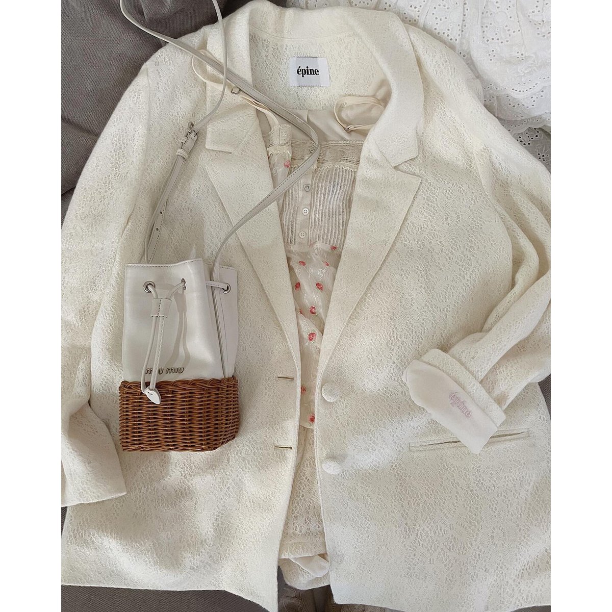 épine arm logo jacket lace | épine épine arm logo jacket lace | épine