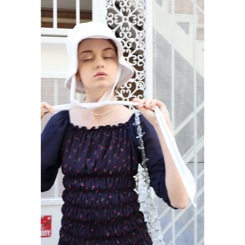 mermaid gather onepiece flower navy | épine mermaid gather onepiece flower navy | épine