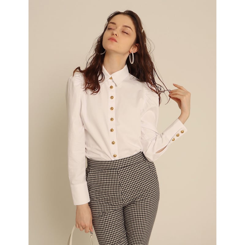 é button blouse white | épine