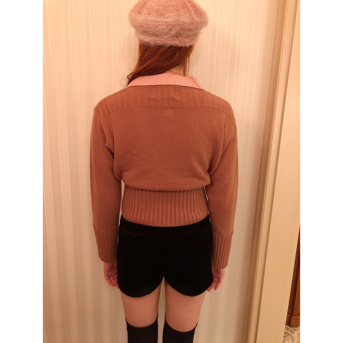 ニット/セーター epine gold botton knit cardigan pink fit=scale-down,w=1200
