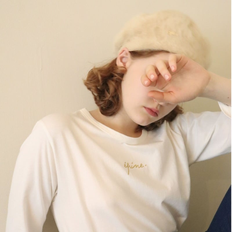 mohair épine béret beige | épine