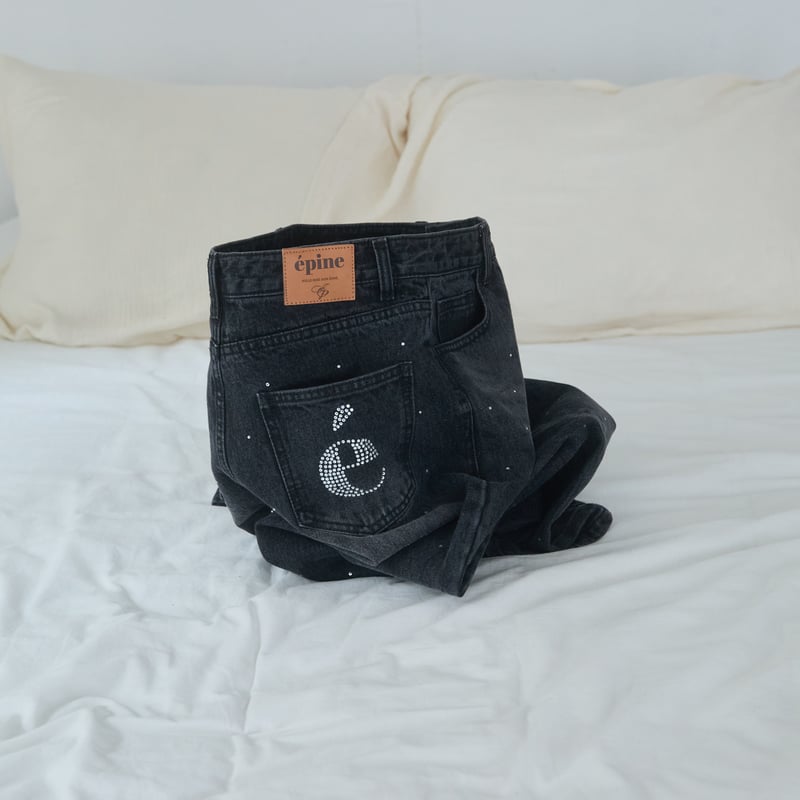 é rhinestone jeans(2color) | épine é rhinestone jeans(2color) | épine