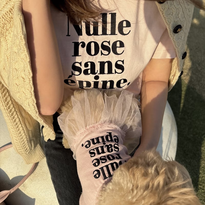 standard Nulle rose sans épine tee standard Nulle rose sans épine tee エピヌ