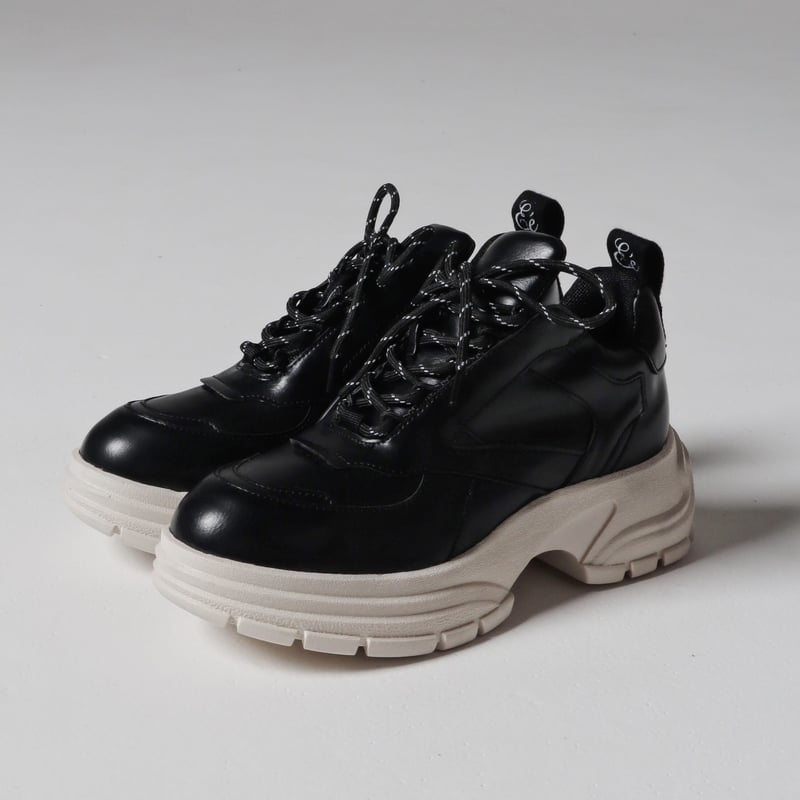 スニーカーEé platform leather sneaker
