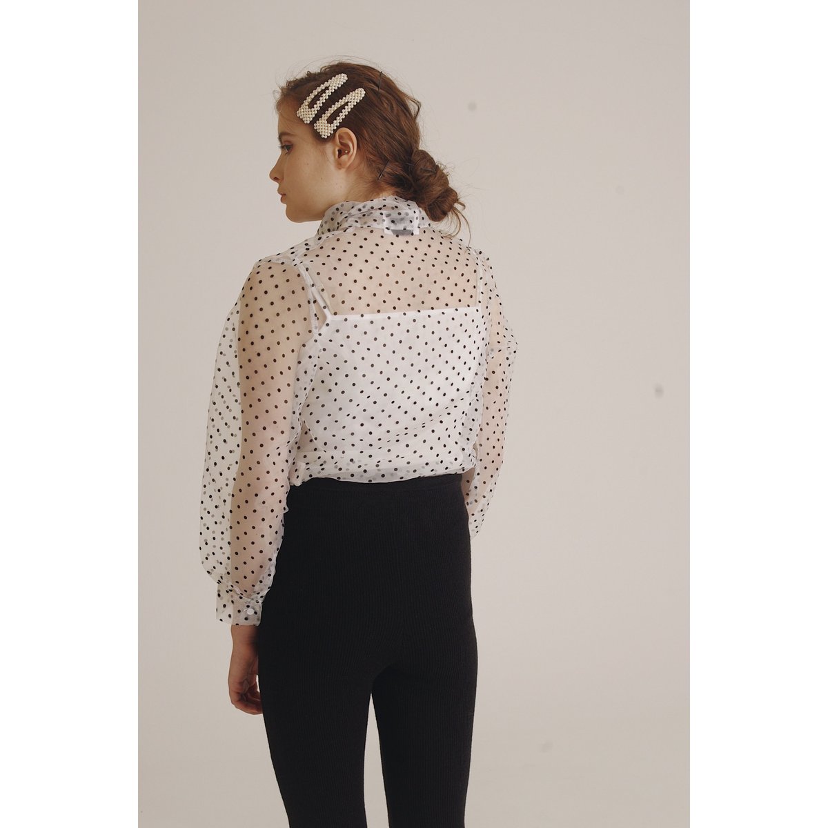 SNIDEL - epine エピヌ　ドットシースルーブラウス SNIDEL - epine エピヌ ドットシースルーブラウスの通販 by