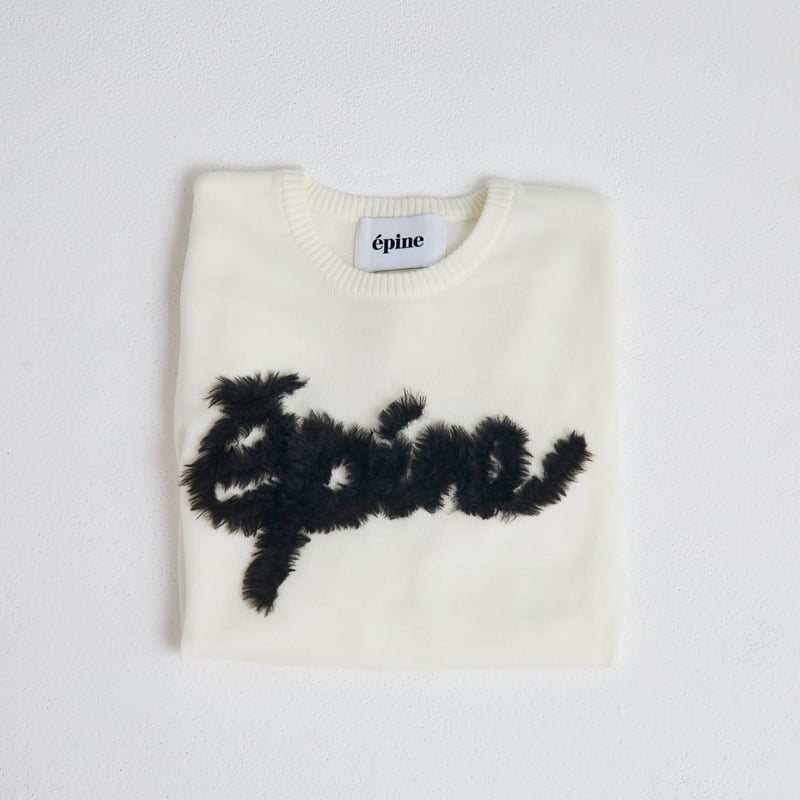 épine fur logo knit エピヌ épine fur logo knit（2 color） | épine