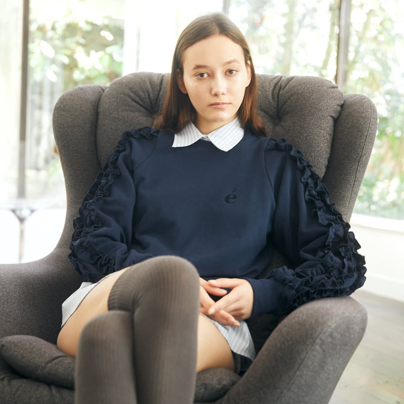 é fluffy sweat navy | épine