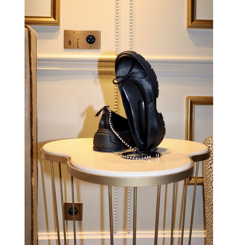 bijou strap satin ballet shoes | épine bijou strap satin ballet shoes | épine
