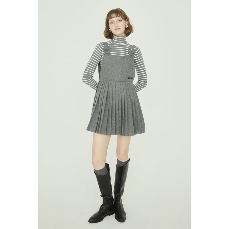 épine label wool pleats onepiece (2color) | épine épine label wool pleats onepiece (2color) | épine